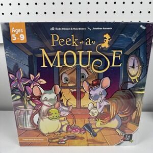 Gigamic Peek-a-Mouse Cooperative 3D Kids Board Game Ages 5-9 France Animals New